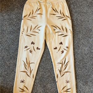 Plant dyed joggers